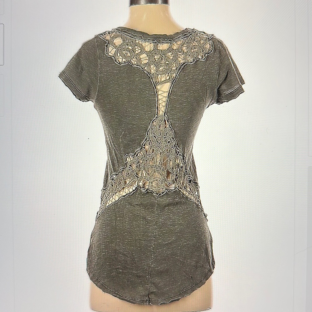 Free People Short Sleeve Top